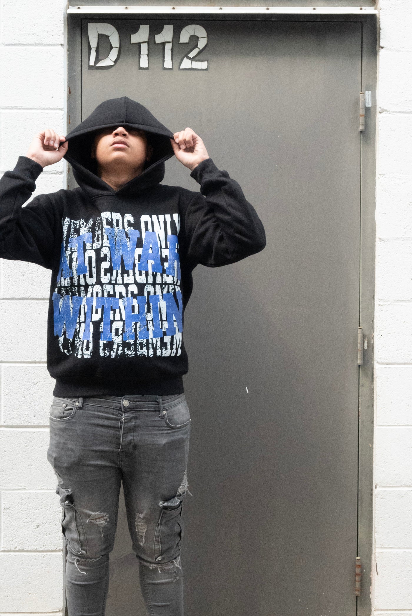 "Members Only" Hoodie Blue