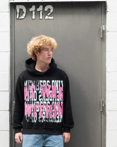 "Members Only" Hoodie Pink