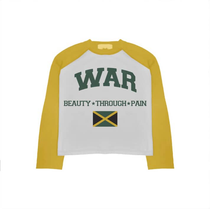 Jamaica WAR Baseball Tee