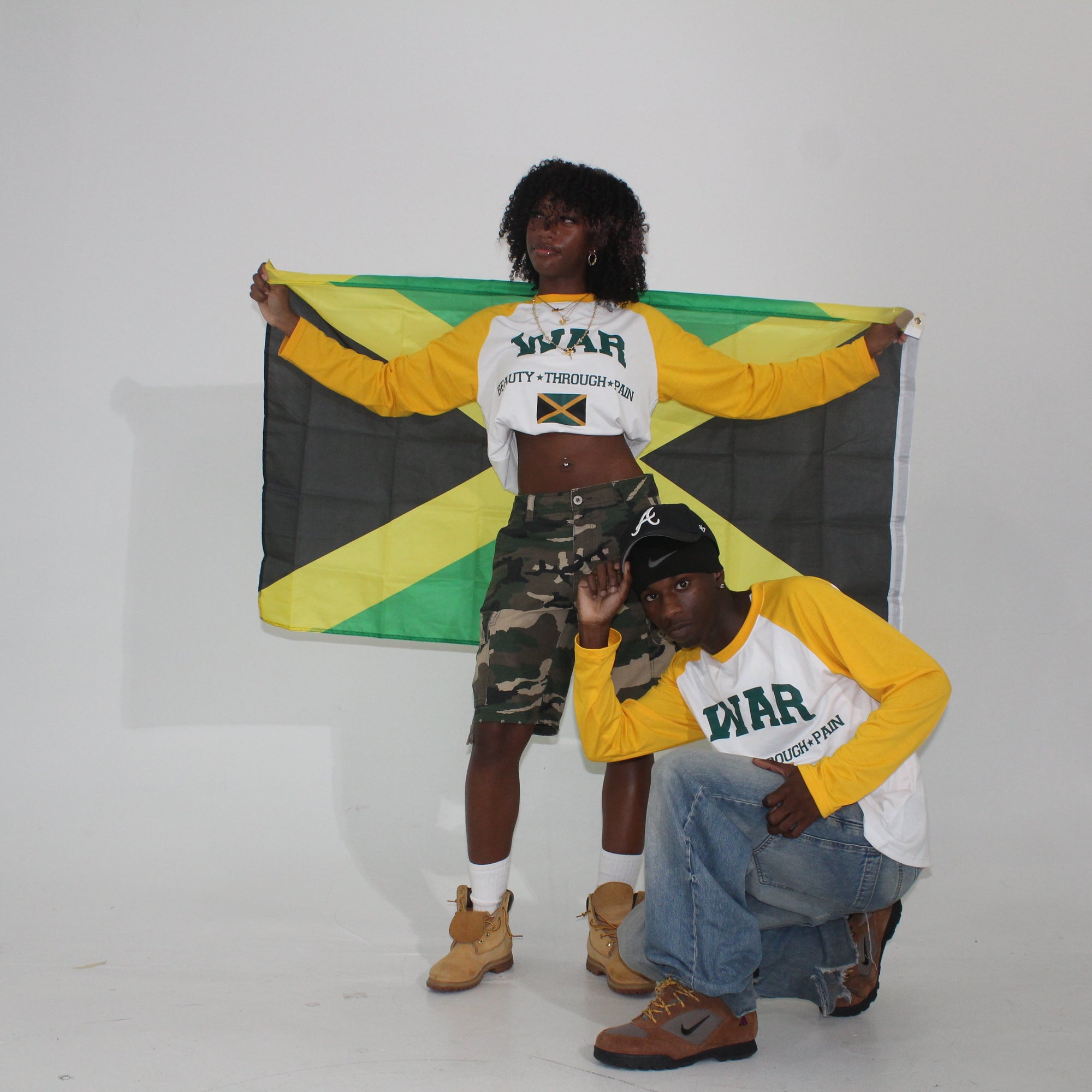Jamaica WAR Baseball Tee
